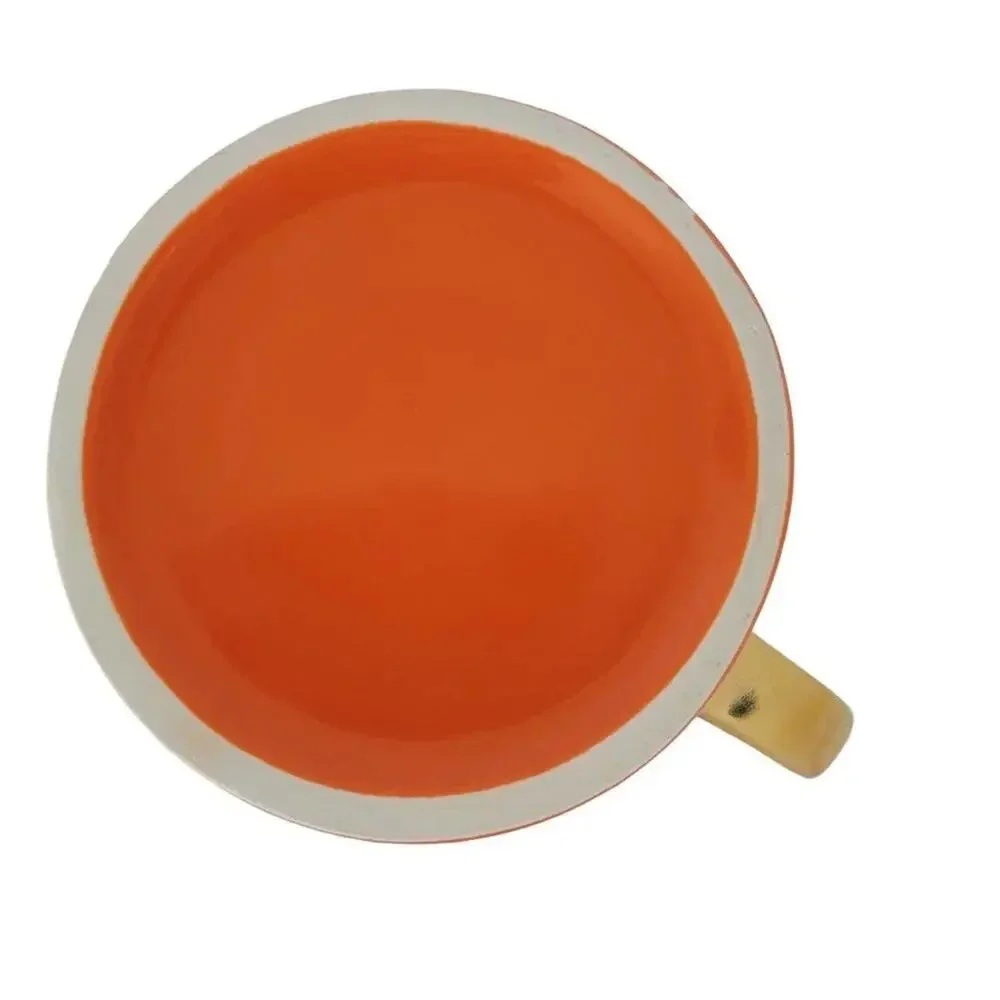 Shine Bright Like a Diamond Inspirational Coffee Mug Orange Gold Handle Gift
